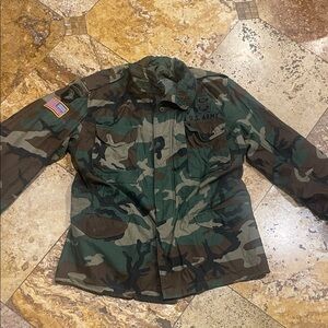 Vintage Camouflage U.S Army Jacket